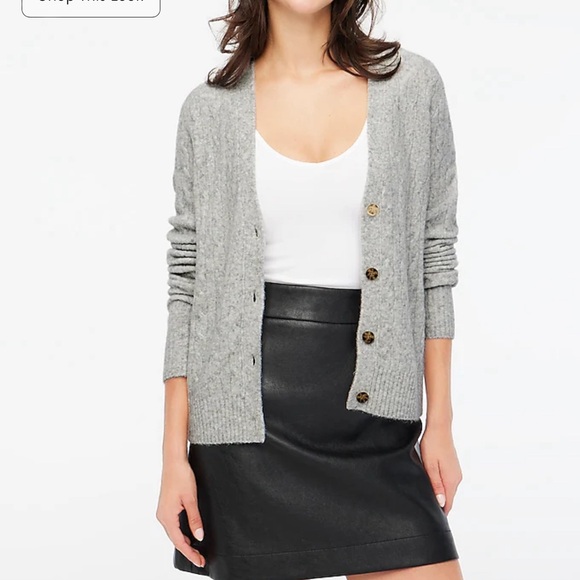 J. Crew Women’s V-Neck Cardigan Cotton/Wool Blend Size XXL in Pale Gray SOLD OUT - Picture 1 of 9